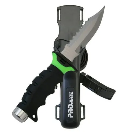 Promate Barracuda Sharp Tip Scuba Diving Knife (5 Blade) - KF510