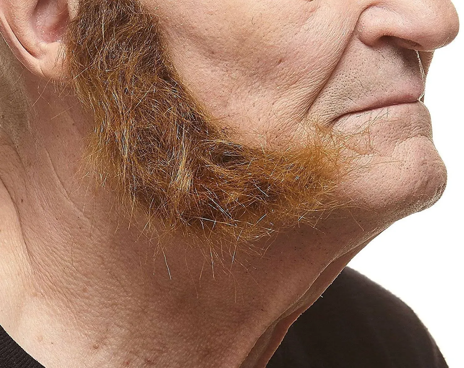 Realistic L Shaped Brown Mutton Chops Sideburns