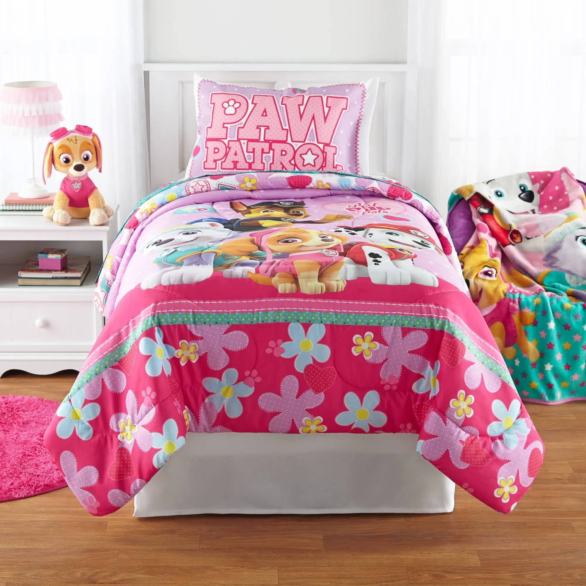 Paw Patrol Twin / Full Comforter Bedding Pup Pals Reversible 72x86 NEW