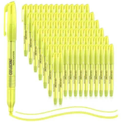 80 Packs of Yellow Highlighters