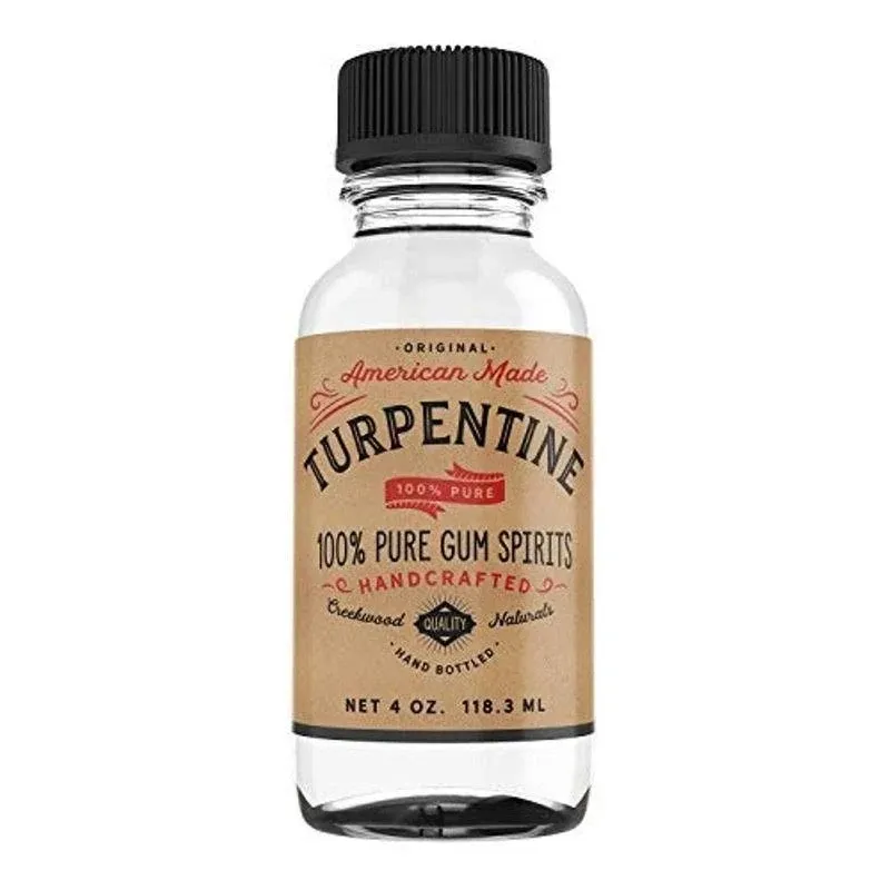 Gum Spirits of Turpentine 100% Pure 4 Oz Pine Tree MADE IN USA - DISCOUNTED! new