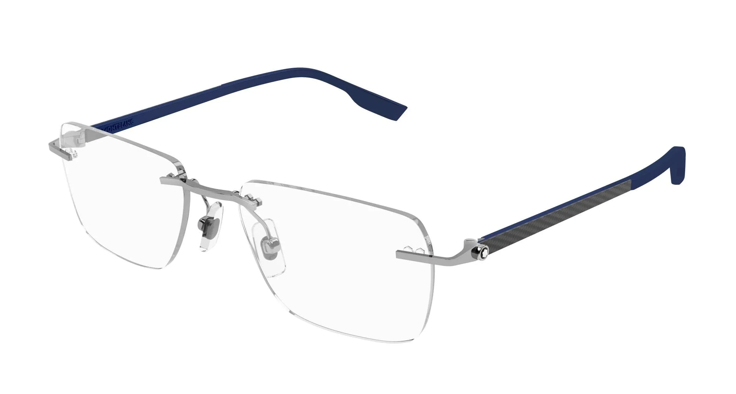 Mont Blanc MB0185O 002 55mm - Eyeglasses Silver