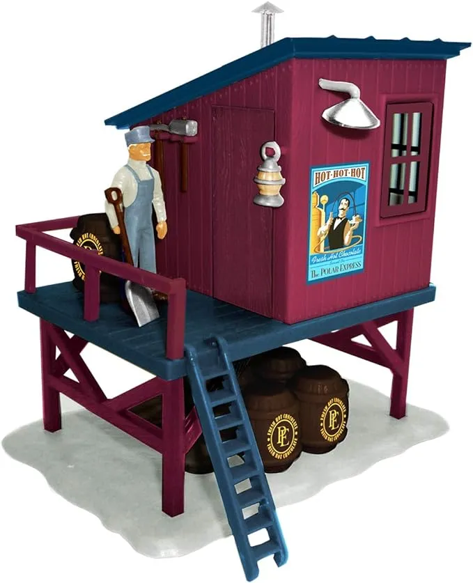 Lionel The Polar Express, Electric O Gauge Model Train Accessories, Barrel Shed (Non-Illuminated, Plastic Barrels, GL)