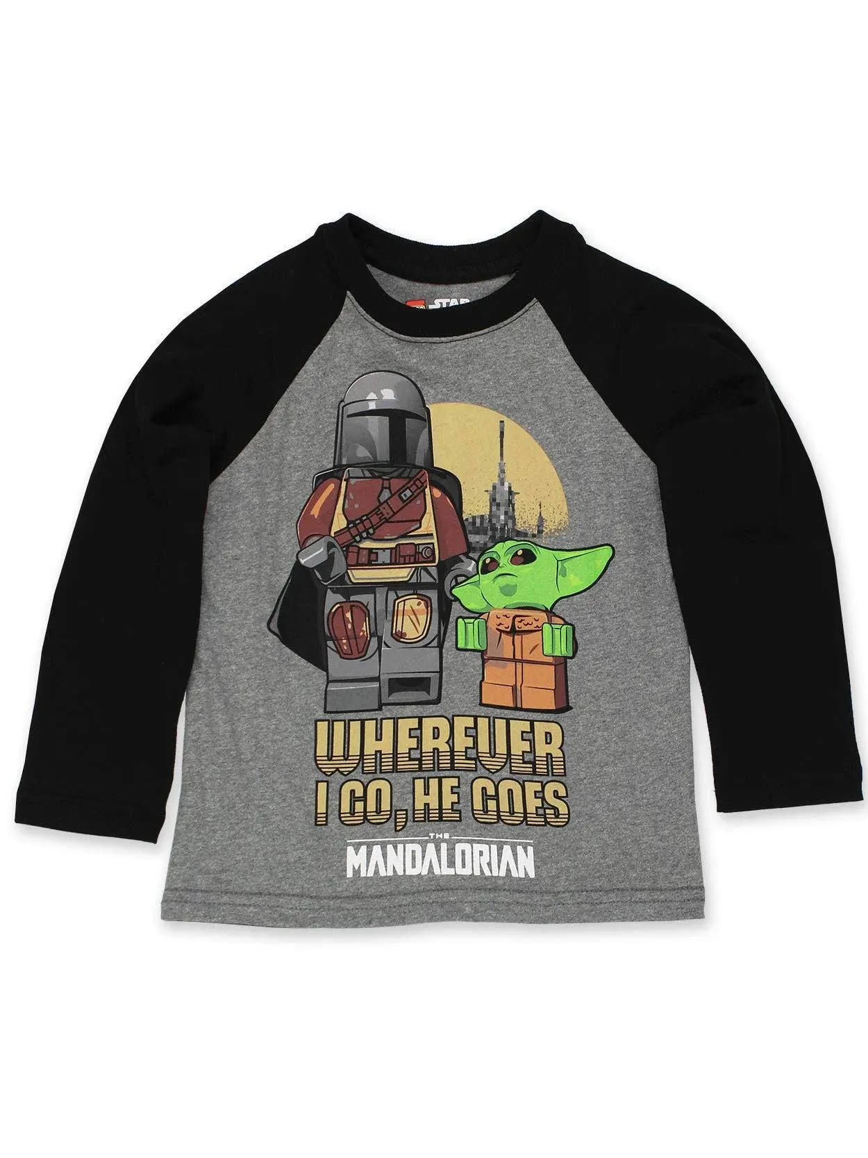 Lego Star Wars The Mandalorian Boys Long Sleeve T-Shirt Tee Leh015alyt, Size: 4 ...