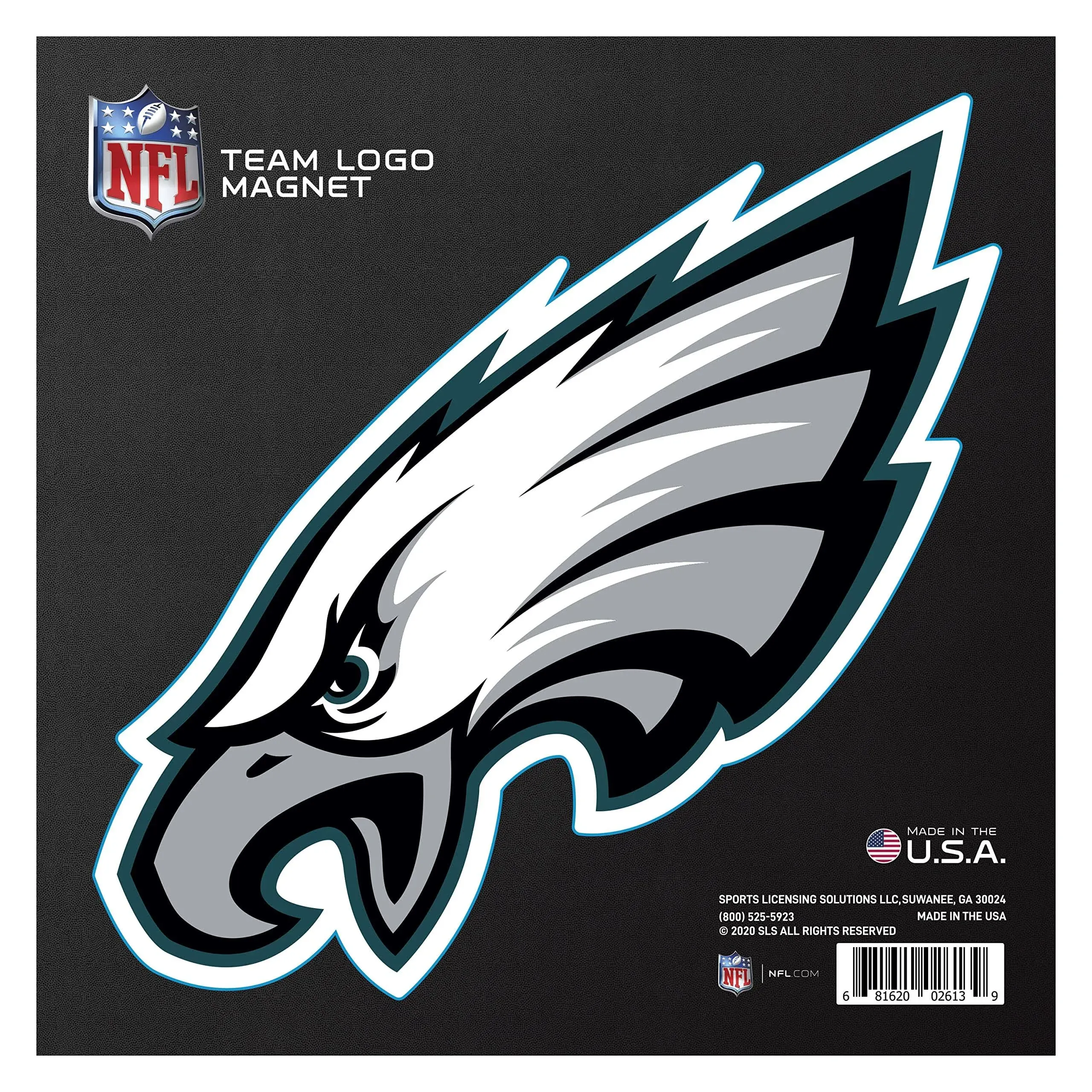 Fanmats 32378 Philadelphia Eagles Large Team Logo Magnet-Each, 8.90&#034;x8.88&#034;