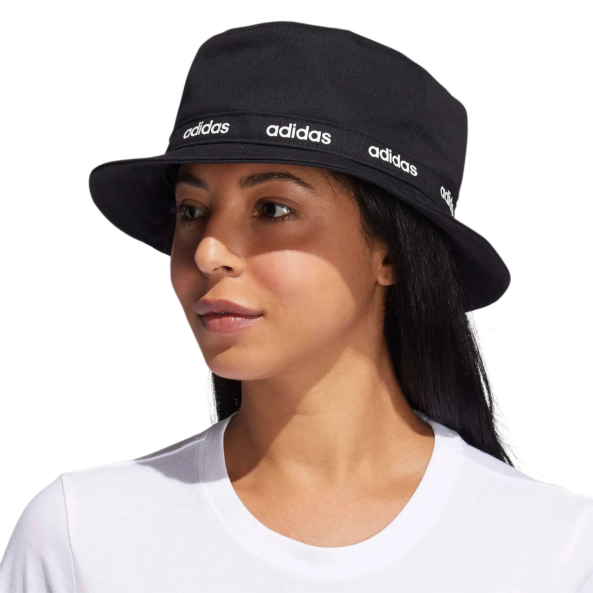 NWT Adidas Womens Essentials II Bucket Hat OSFA Black/White