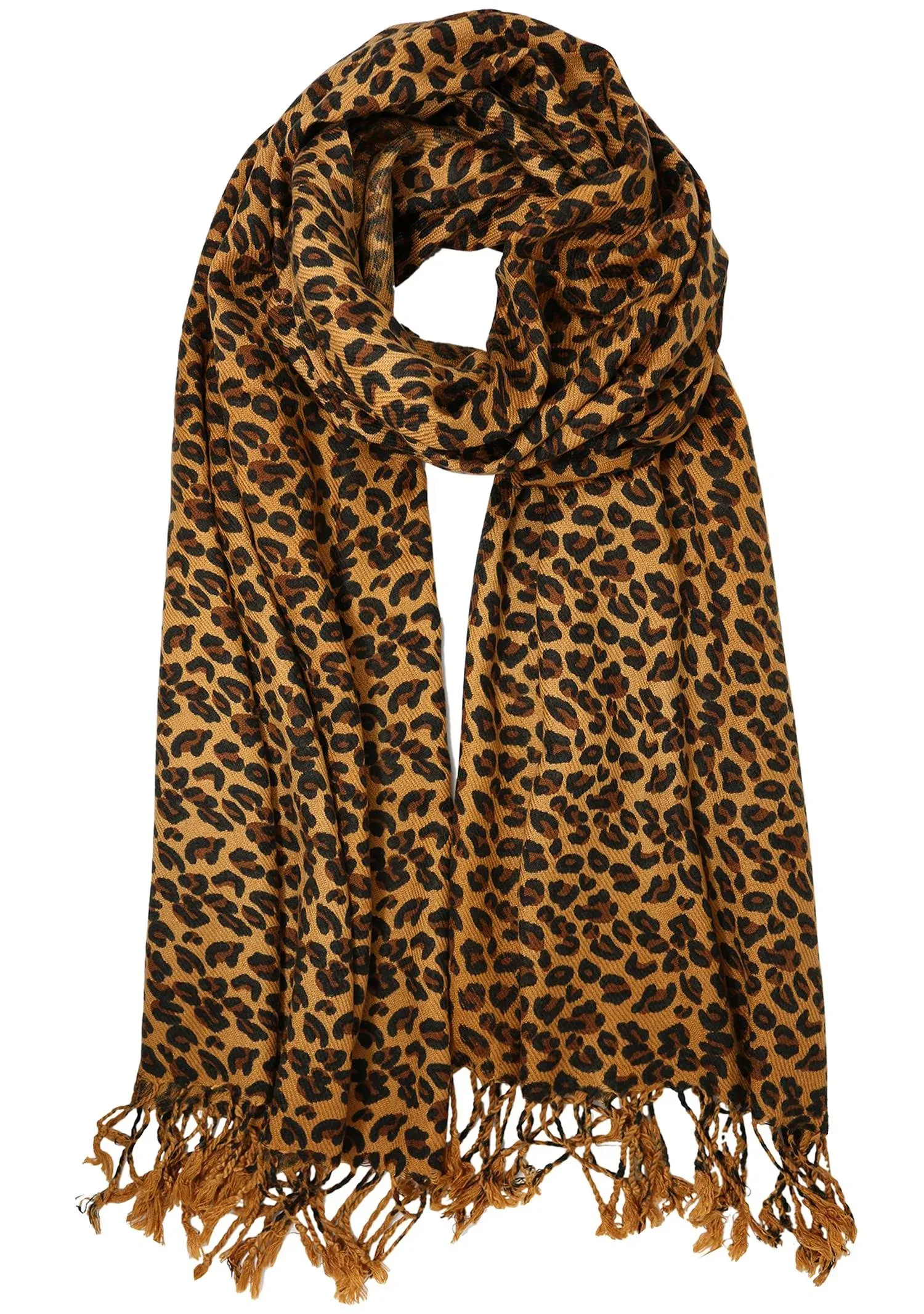 Leopard Print Classic Pashmina Scarf Wrap 