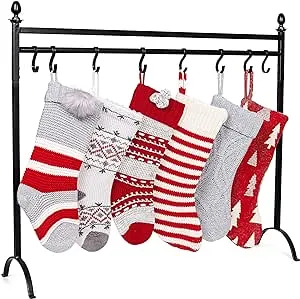 BirdRock Home 8 Hook Deluxe Christmas Stocking Holder Stand