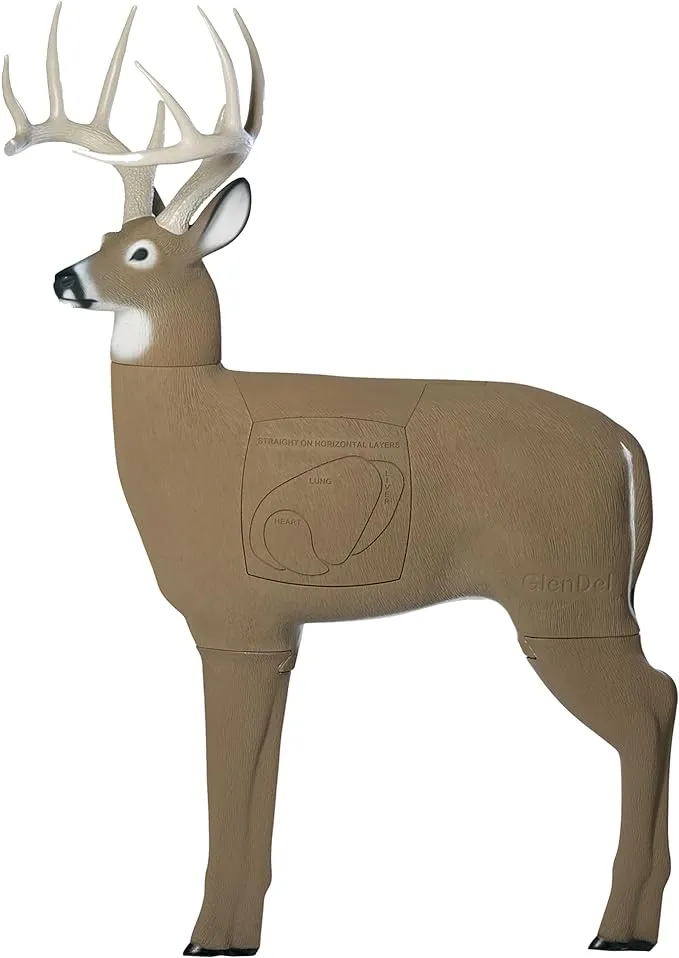 GlenDel Full-Rut Buck 3D Archery Target with Replaceable Insert Core