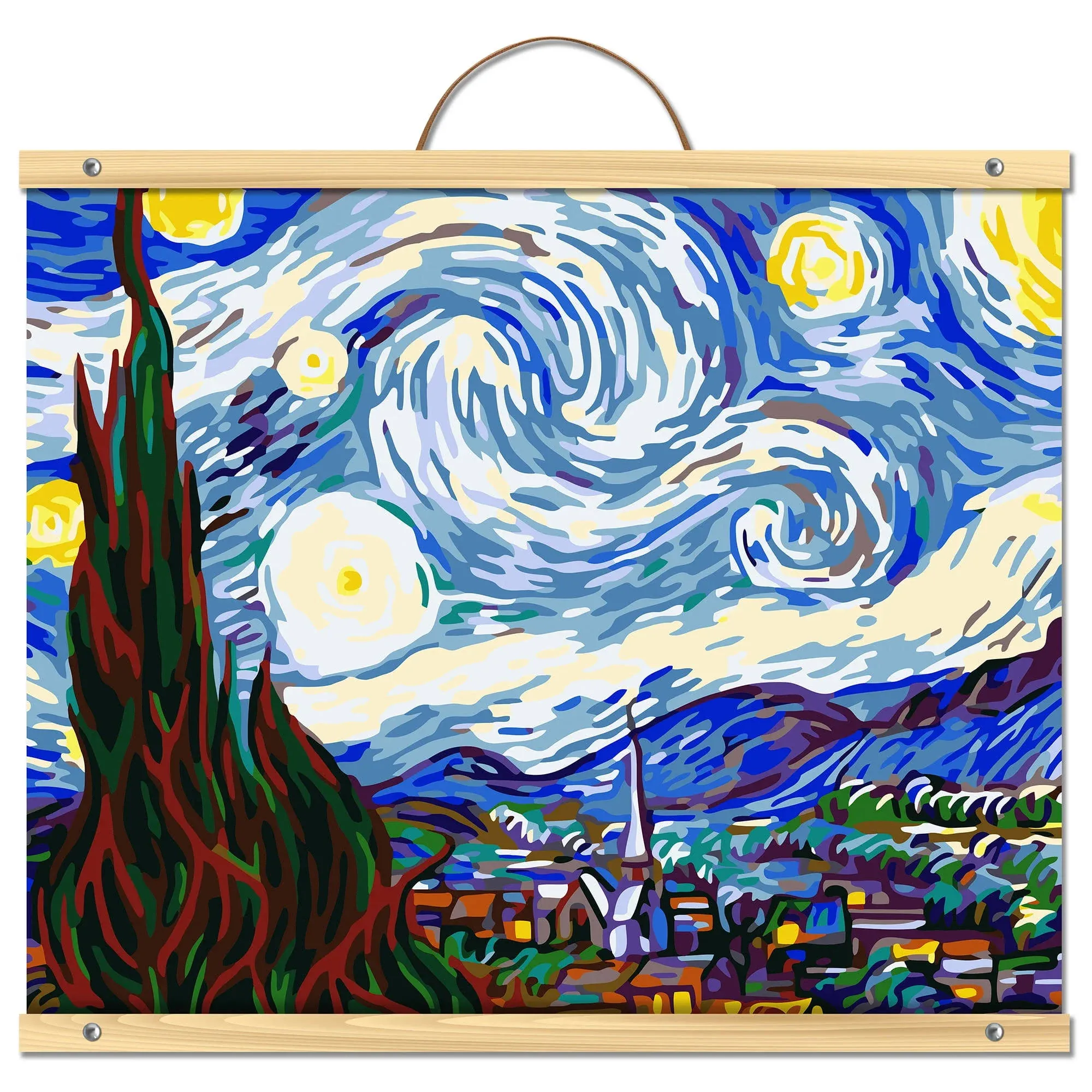 Van Gogh Starry Night Paint-by-Number Kit