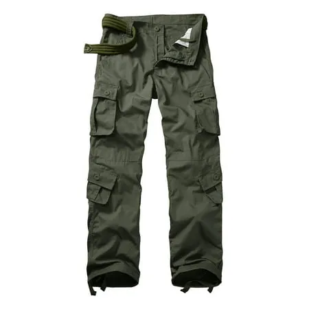 TRGPSG Men s Casual Work Cargo Pants Outdoor Hiking Pants with Pockets