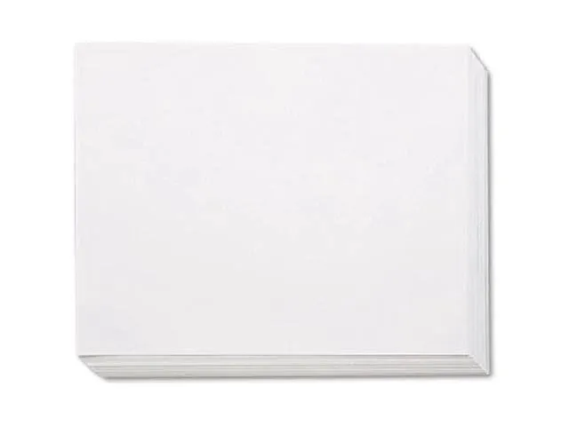 Pacon Four-Ply Railroad Board, 22 x 28, White, 100-carton