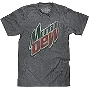 Tee Luv Men's Mountain Dew Distressed Soda Logo Shirt