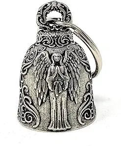 Angel Motorcycle Biker Bell Accessory or Key Chain for Luck