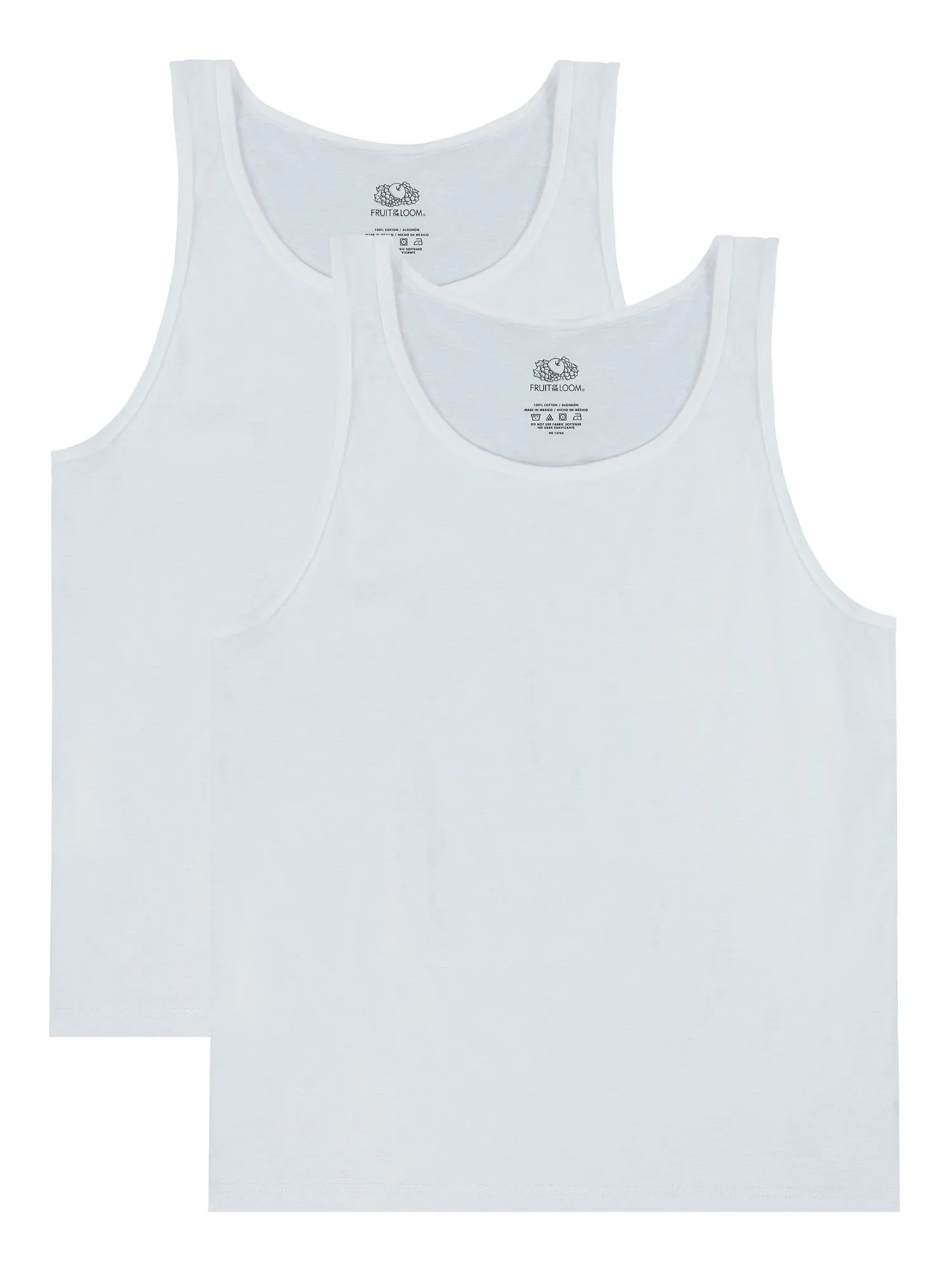 Fruit of the Loom Men's EverSoft Tank Tops, 2 Pack, Sizes S-4XL