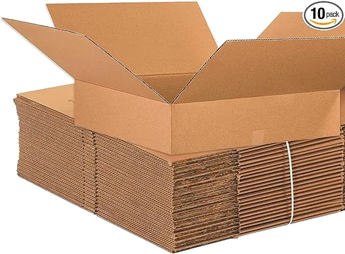 26" x 26" x 6" Flat Corrugated Boxes Bundle/10