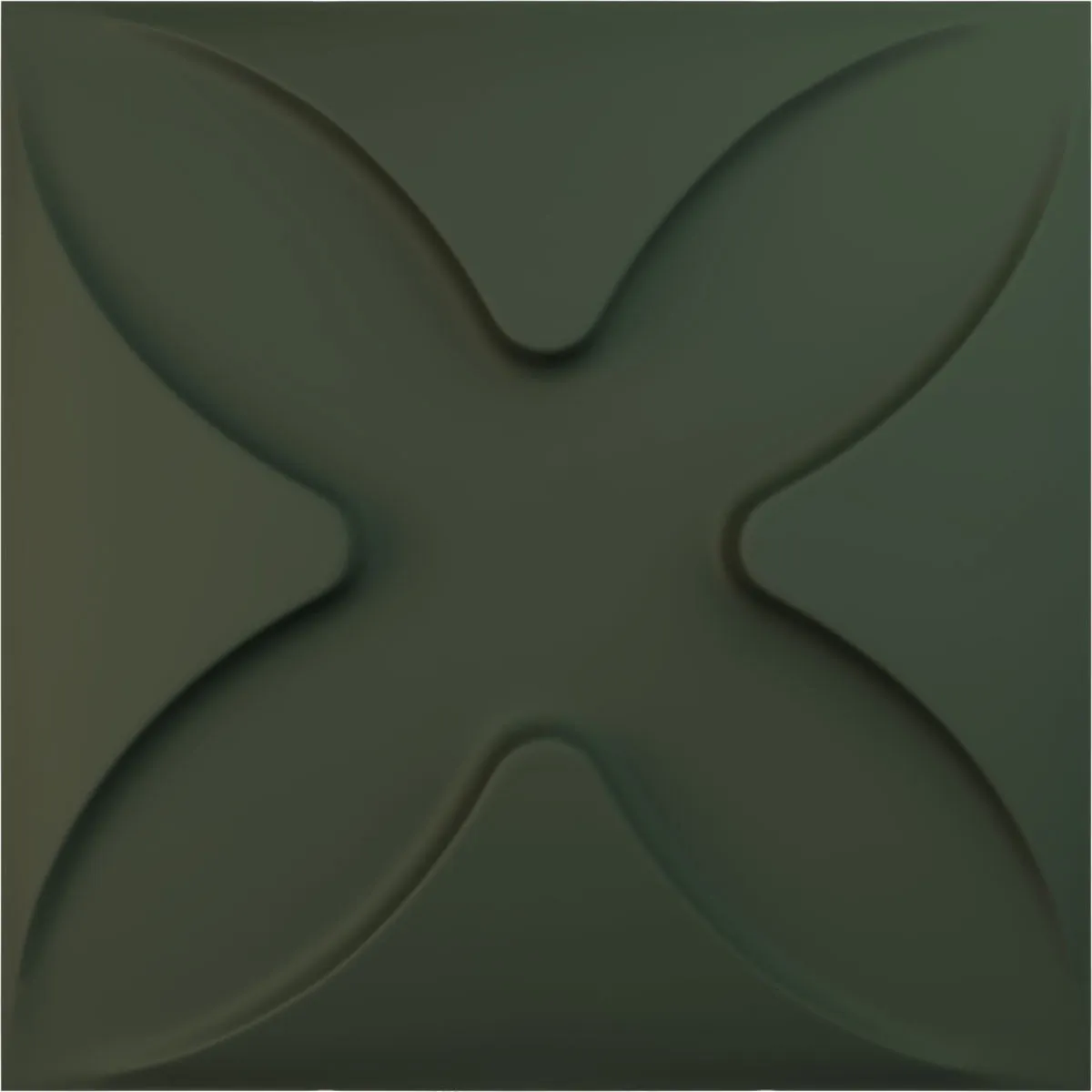 Ekena Millwork 11 7/8"W x 11 7/8"H Austin EnduraWall Decorative 3D Wall Panel, UltraCover Satin Hunt Club Green (Covers 0.98 Sq. Ft.)