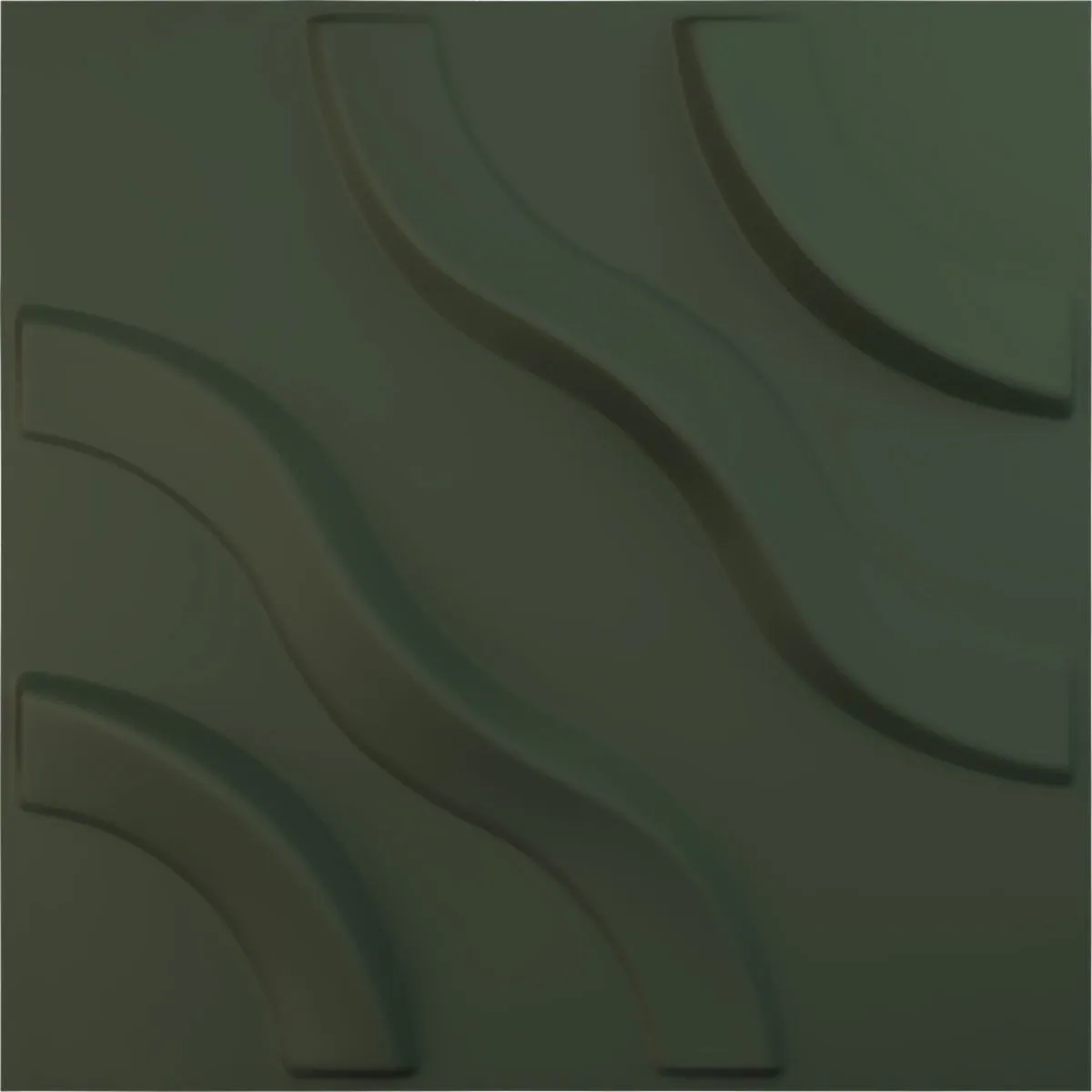 Ekena Millwork 11 7/8"W x 11 7/8"H Lane EnduraWall Decorative 3D Wall Panel, UltraCover Satin Hunt Club Green (Covers 0.98 Sq. Ft.)