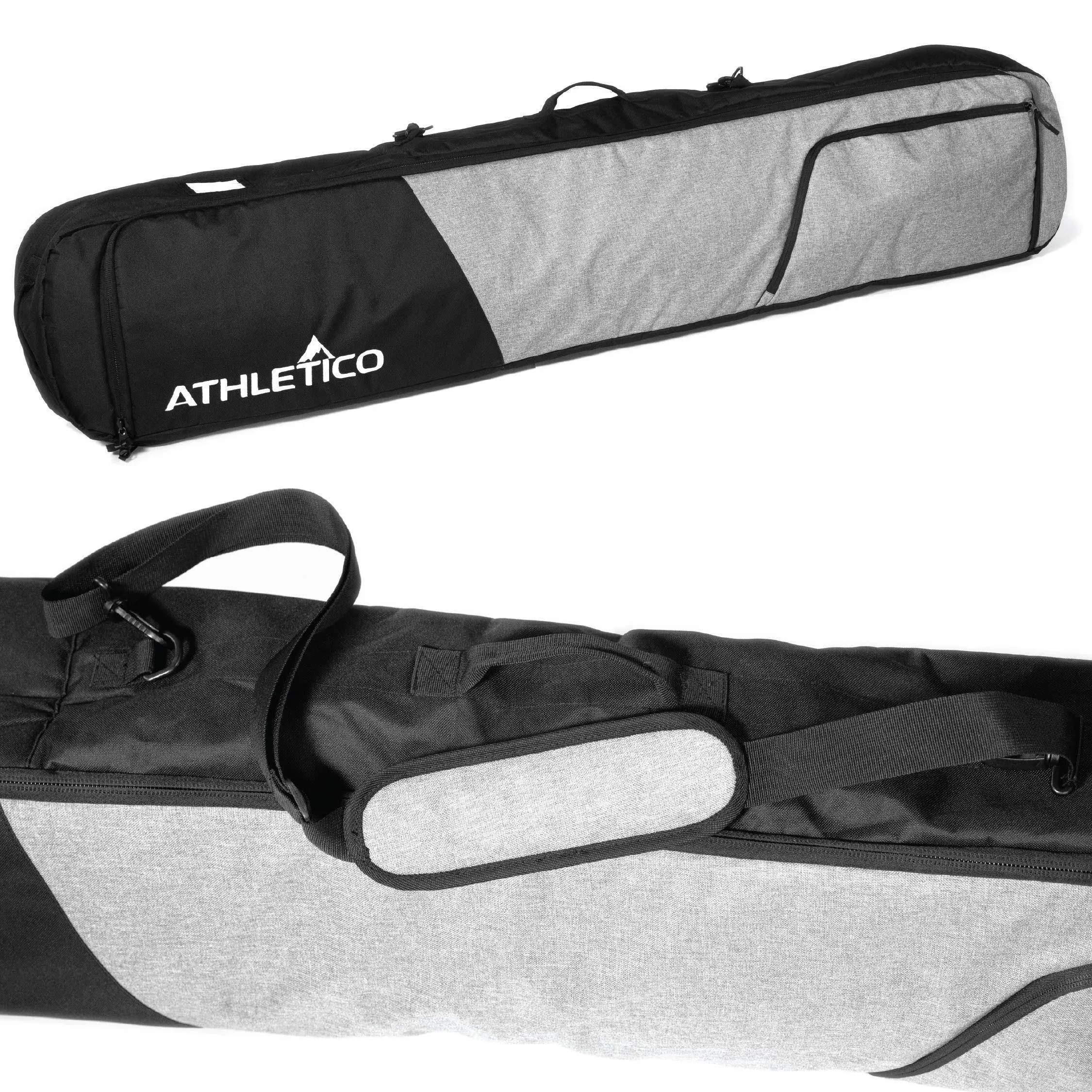 Athletico Peak Padded Snowboard Bag (Blackgray, 165cm)