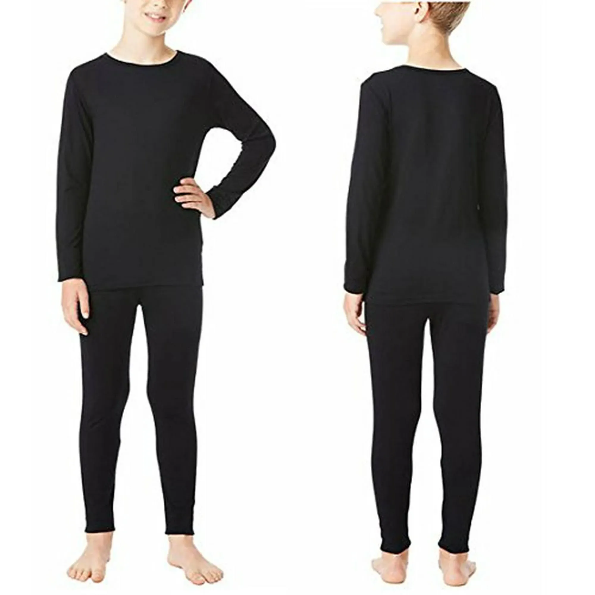 32 Degrees Kids' Heat Base Layer Set M / Black