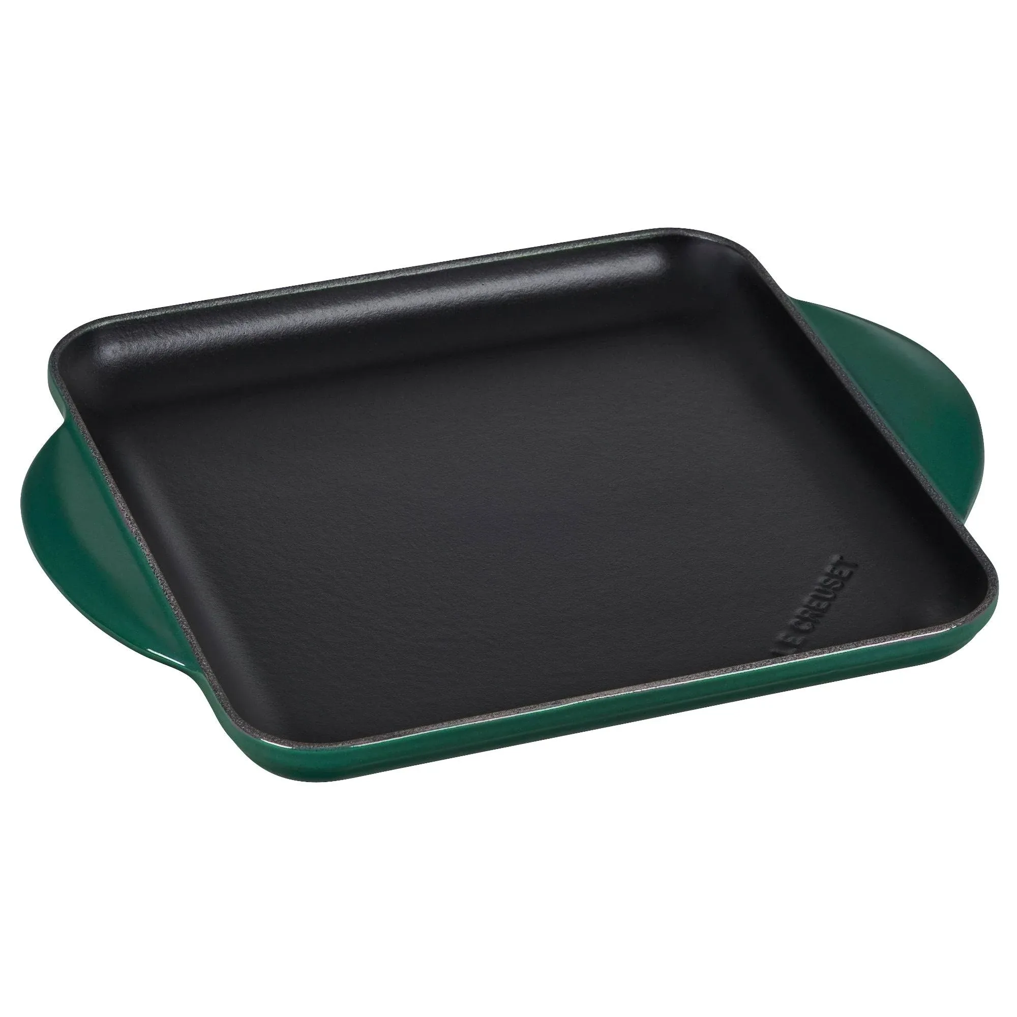 Le Creuset 9.5" Cast Iron Square Griddle Pan - Flame