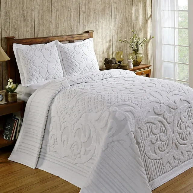 Ashton Collection Full/Double Bedspread in Black