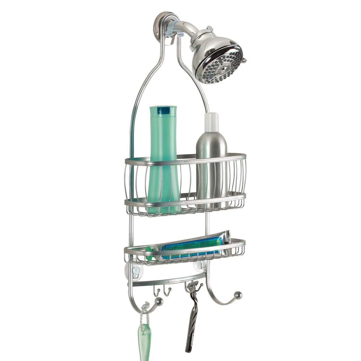 Interdesign York Lyra Shower Caddy Silver