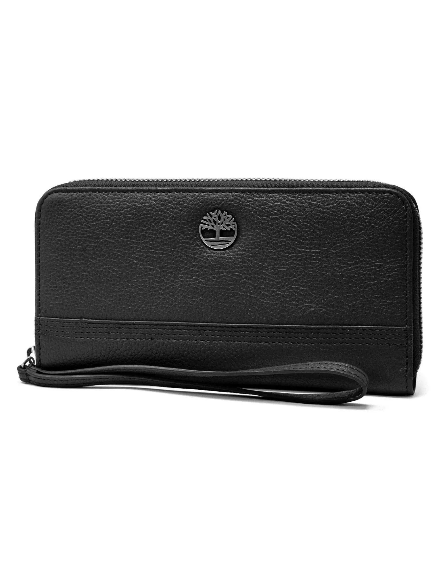 Timberland Zip Around Wallet with Wristlet Strap - Black