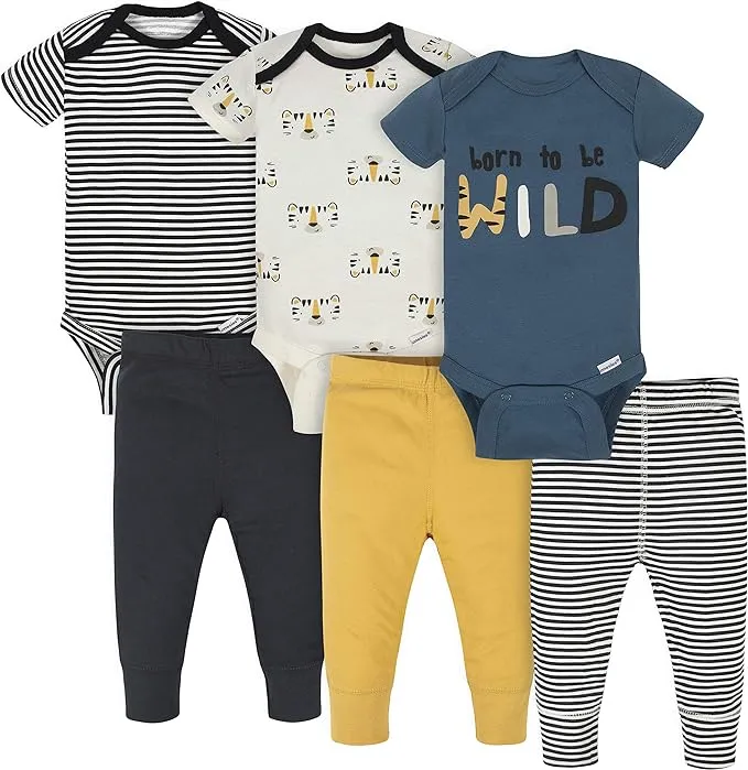 Onesies Brand Unisex Baby 3 Outfit Bundle Mix Match Newborn to 12m Pants Set