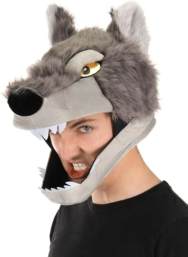 Wolf Costume Jawesome Hat Mask for Adults and Kids