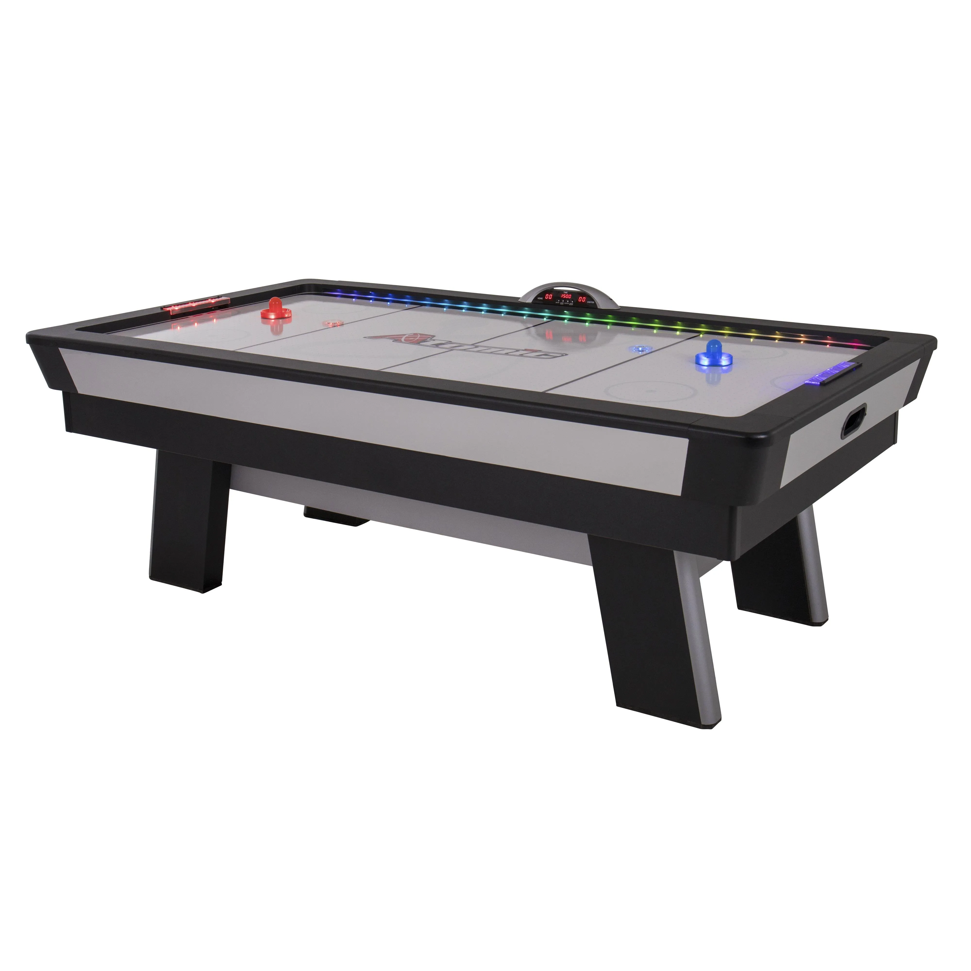 Atomic Top Shelf 7.5' LED Illuminated Air Hockey Table for Air-Powered Play