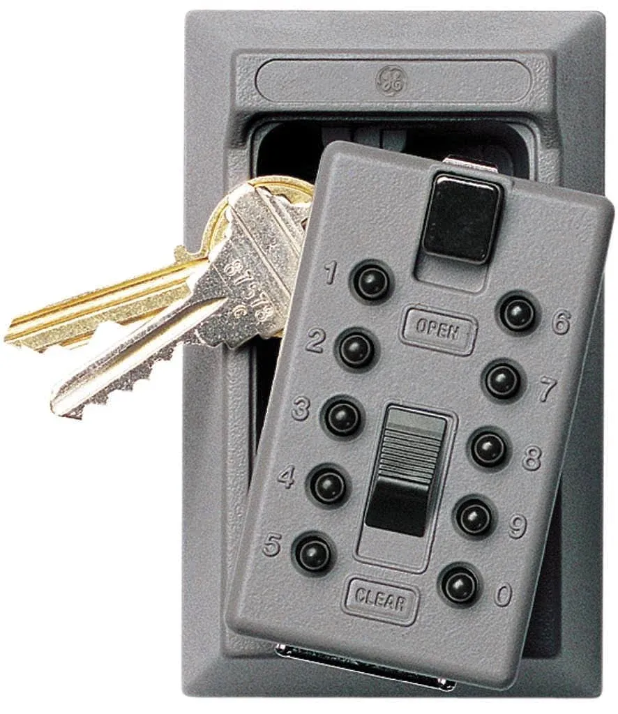 Kidde Keysafe Permanent, 5-Key, Pushbutton, Titanium, Silver