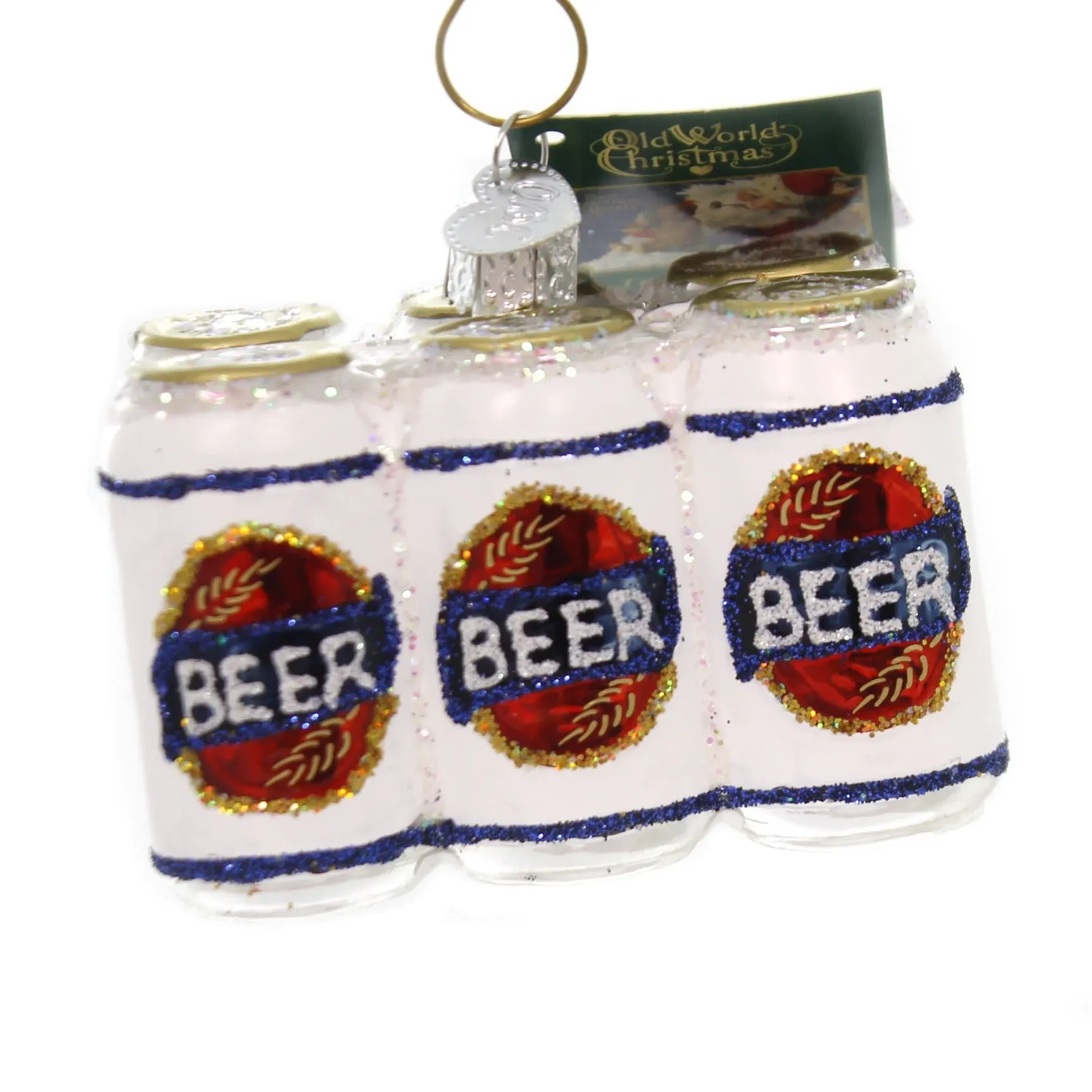 Old World Christmas Beer Ornament Six Pack