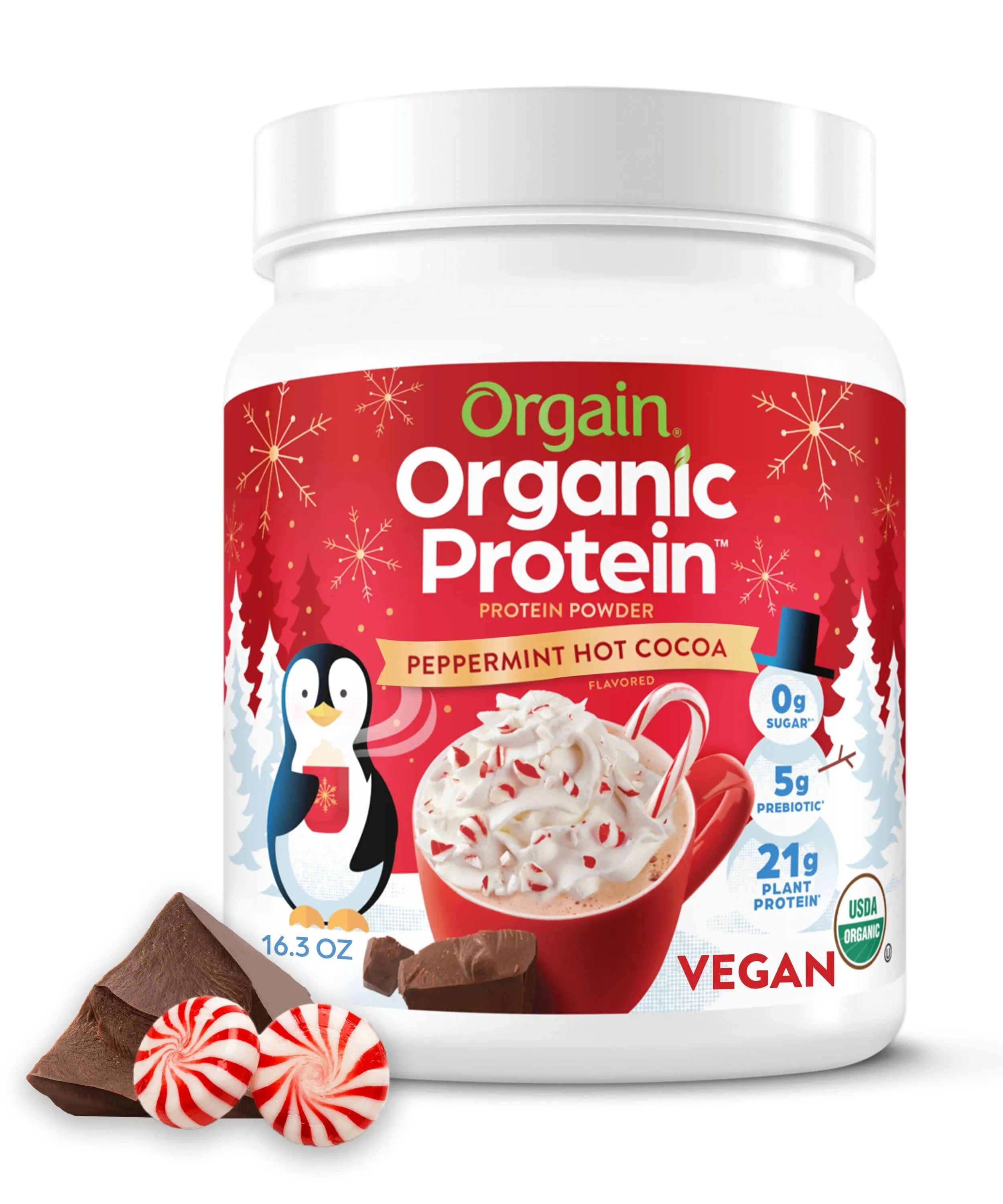 Orgain Organic Protein Plant Based Powder, Sweet Vanilla Bean - 32.4 oz bottle