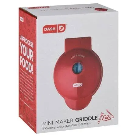 Dash Mini Maker Griddle - Red