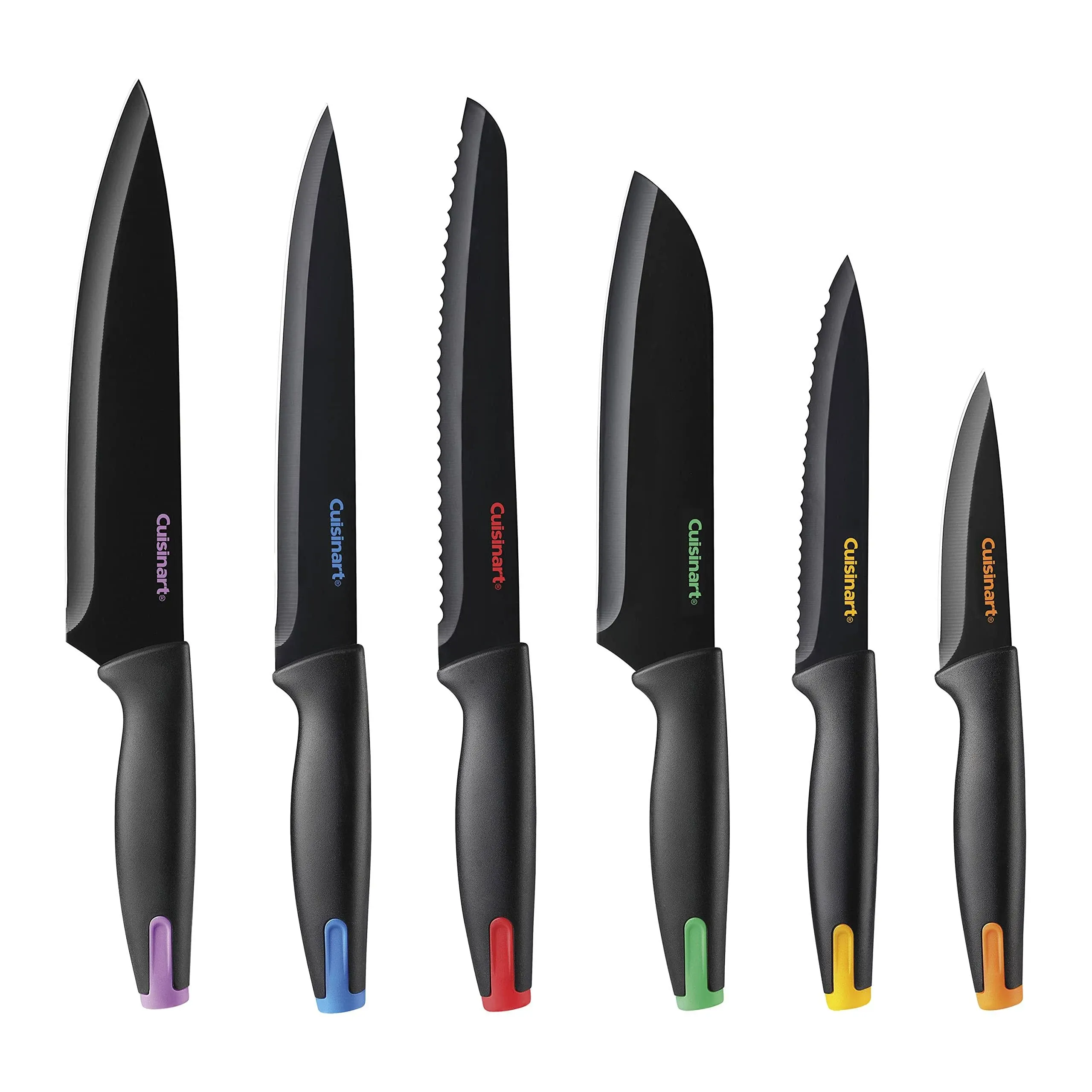 Cuisinart Nonstick Edge Collection | 7-Piece Ceramic Coated Knife with Acrylic 