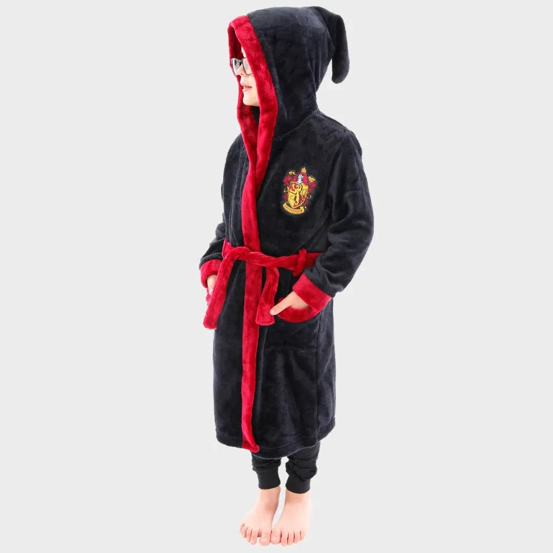 Harry Potter Robe | Gryffindor Kids Bathrobes | Hogwarts Fleece Robe