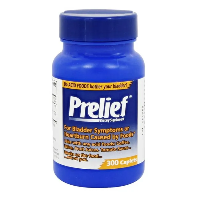 Prelief Acid Reducer Caplets Dietary Supplement, 300 Count
