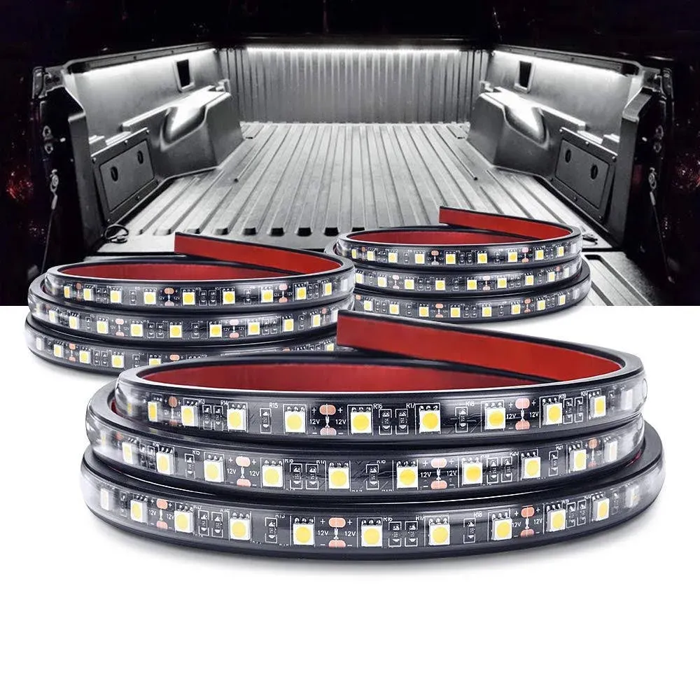 MICTUNING 3pcs 60 inch Truck Bed Lights - White Waterproof LED Light Strip with ...