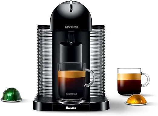 Nespresso Vertuo Coffee and Espresso Machine by Breville, 5 Cups, Black