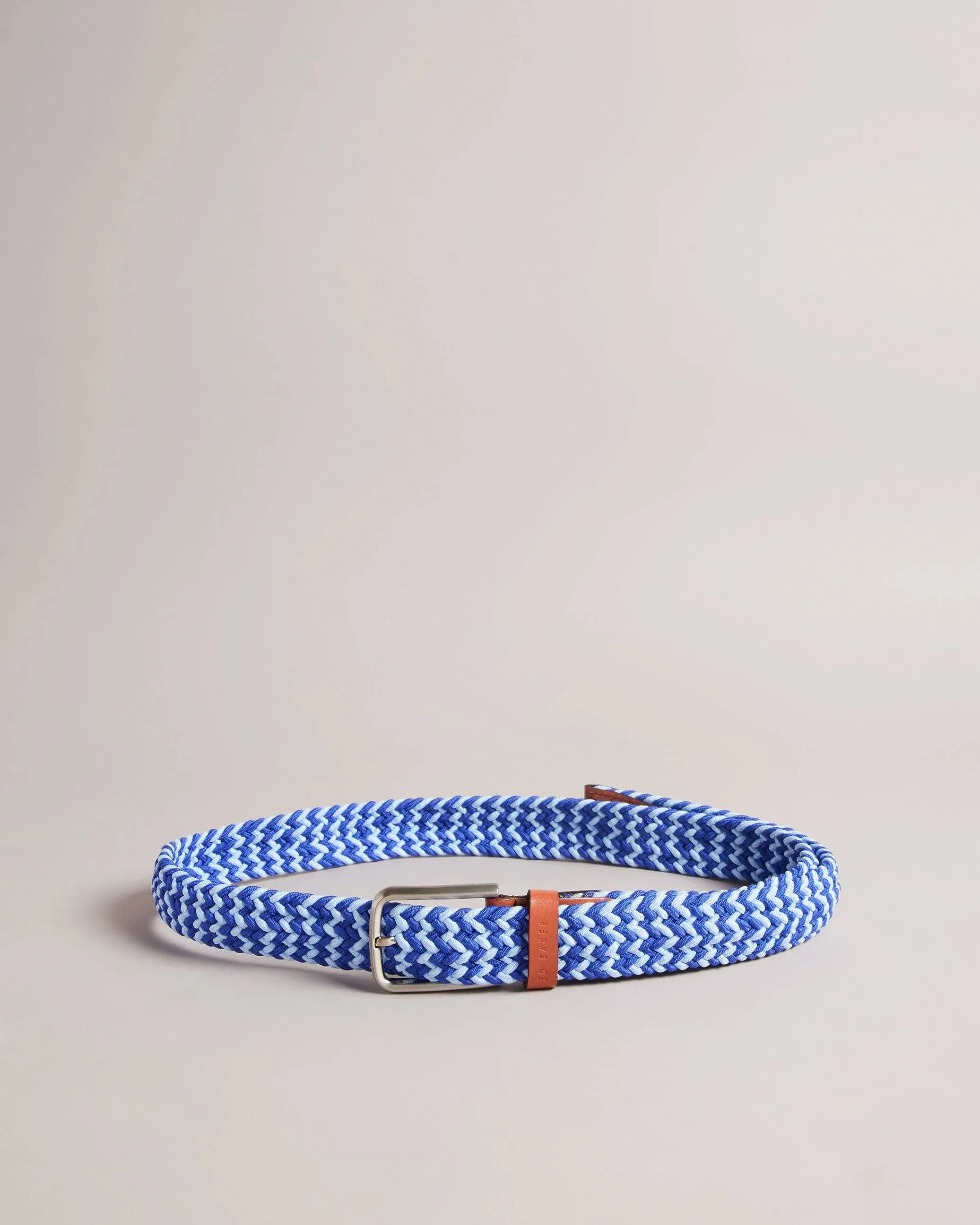 Ted Baker Callen Woven Elastic Belt, 32 / Blue