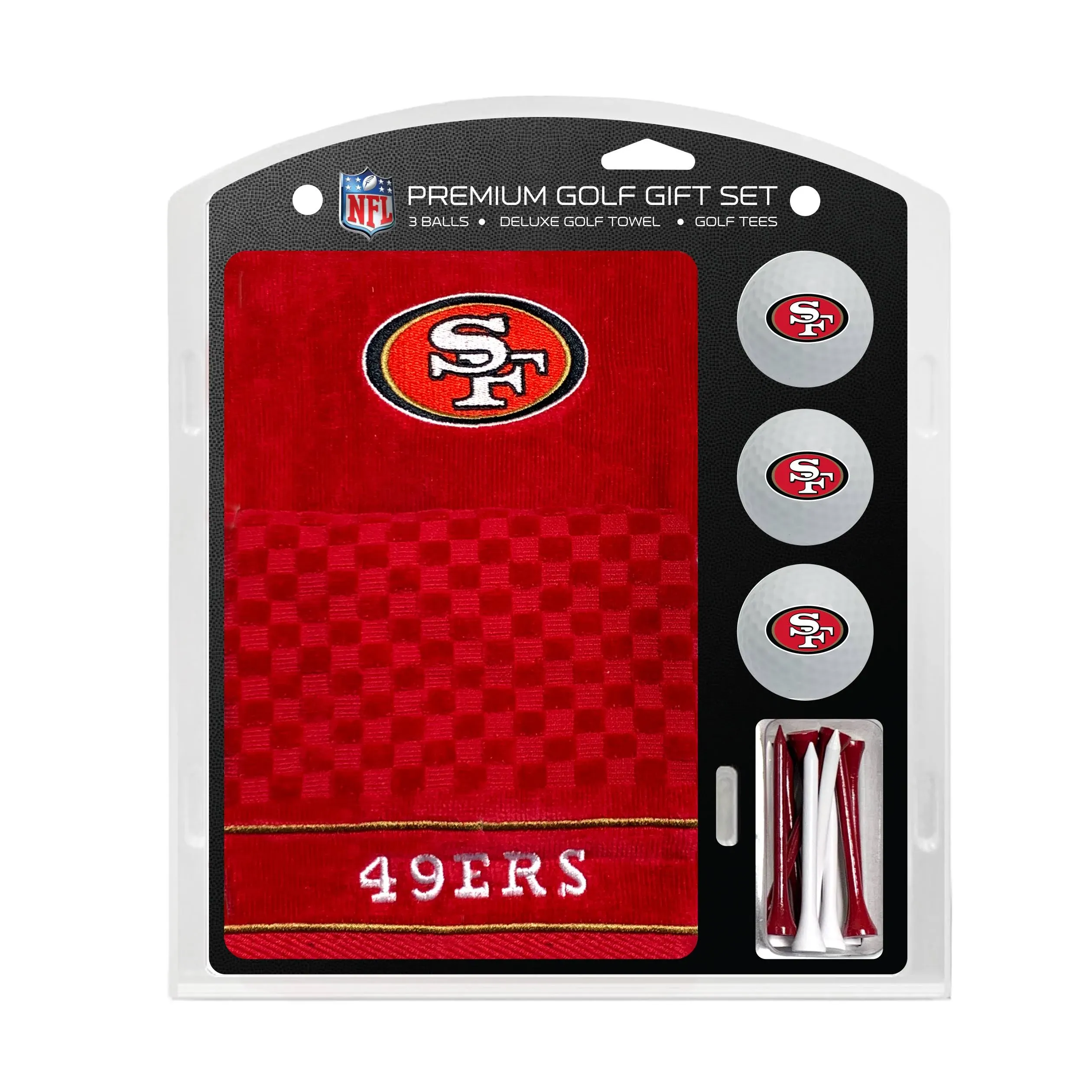 Team Golf San Francisco 49ers Embroidered Golf Towel Gift Set