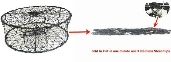 KUFA Stainless steel wire crab trap (ø30"x10") CT100