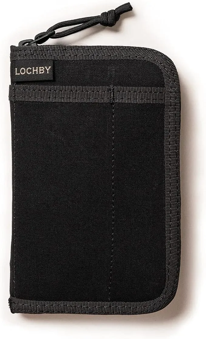 LOCHBY Pocket Journal | Ultra-Portable Journal with Dot Grid Notebook Refill For Women & Men | Waterproof Waxed Canvas | Ideal for Travelers & Daily Use, Fits Field Notes & Moleskine Cahier 3.5" x 5.5"