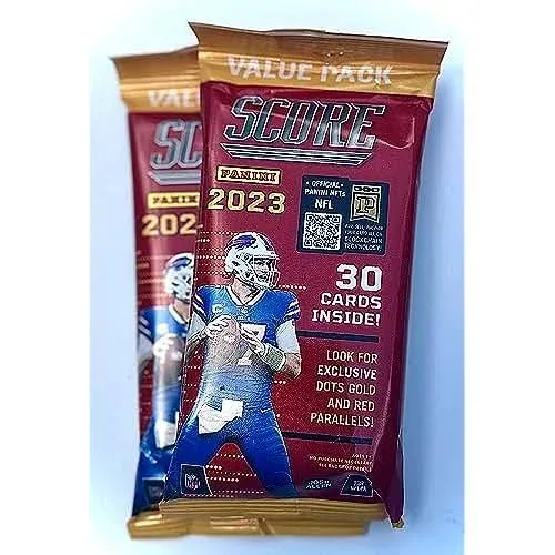 2023 (2) Panini Score Football Card Cello Value Packs (2)- 60 Cards Total of Thi