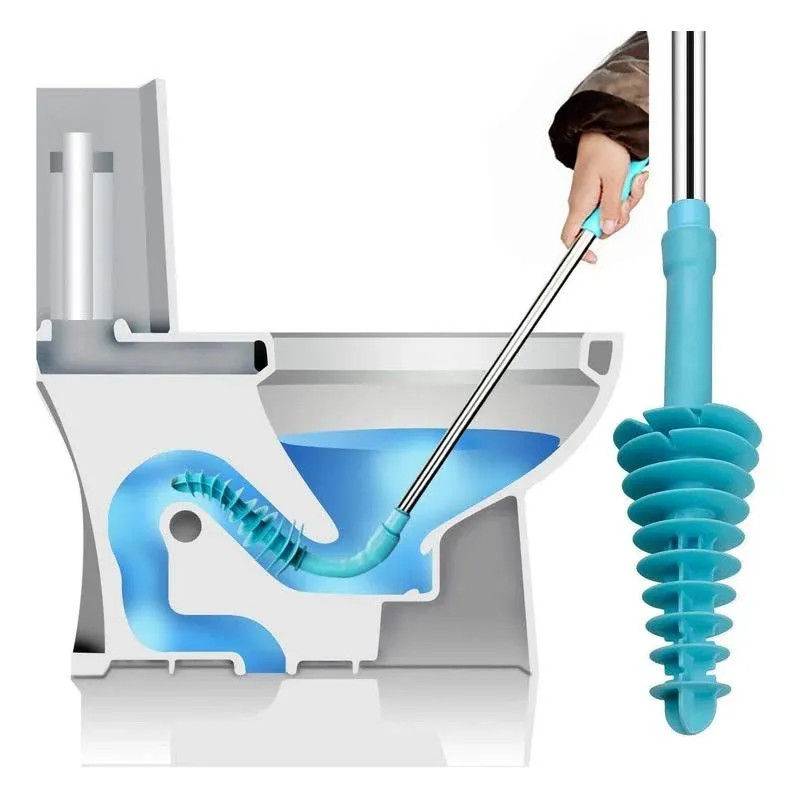 Samshow Toilet Plunger Toilet Dredge Designed for Siphon-Type, Power Cleaned ...