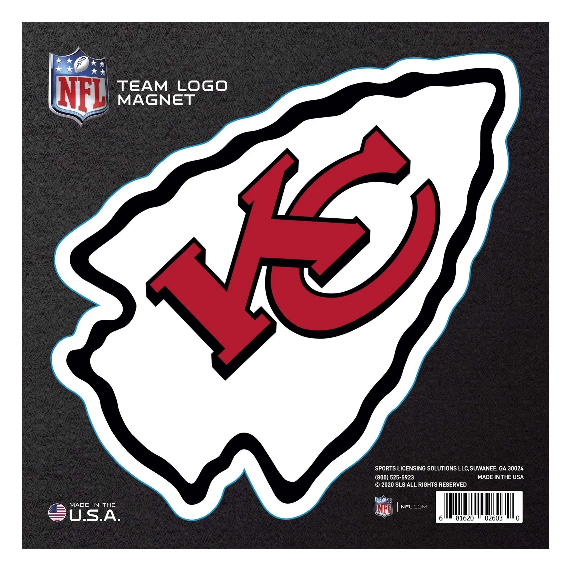 Kansas City Chiefs Large Team Logo Magnet 10"