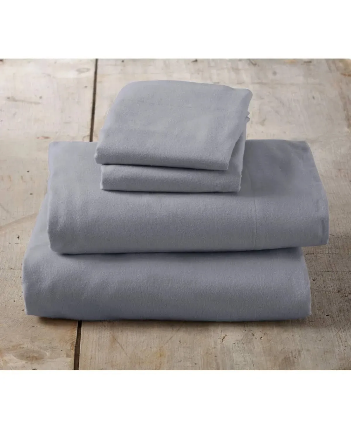 Great Bay Home Cotton Solid Flannel Sheet Set (California King, Marigold)