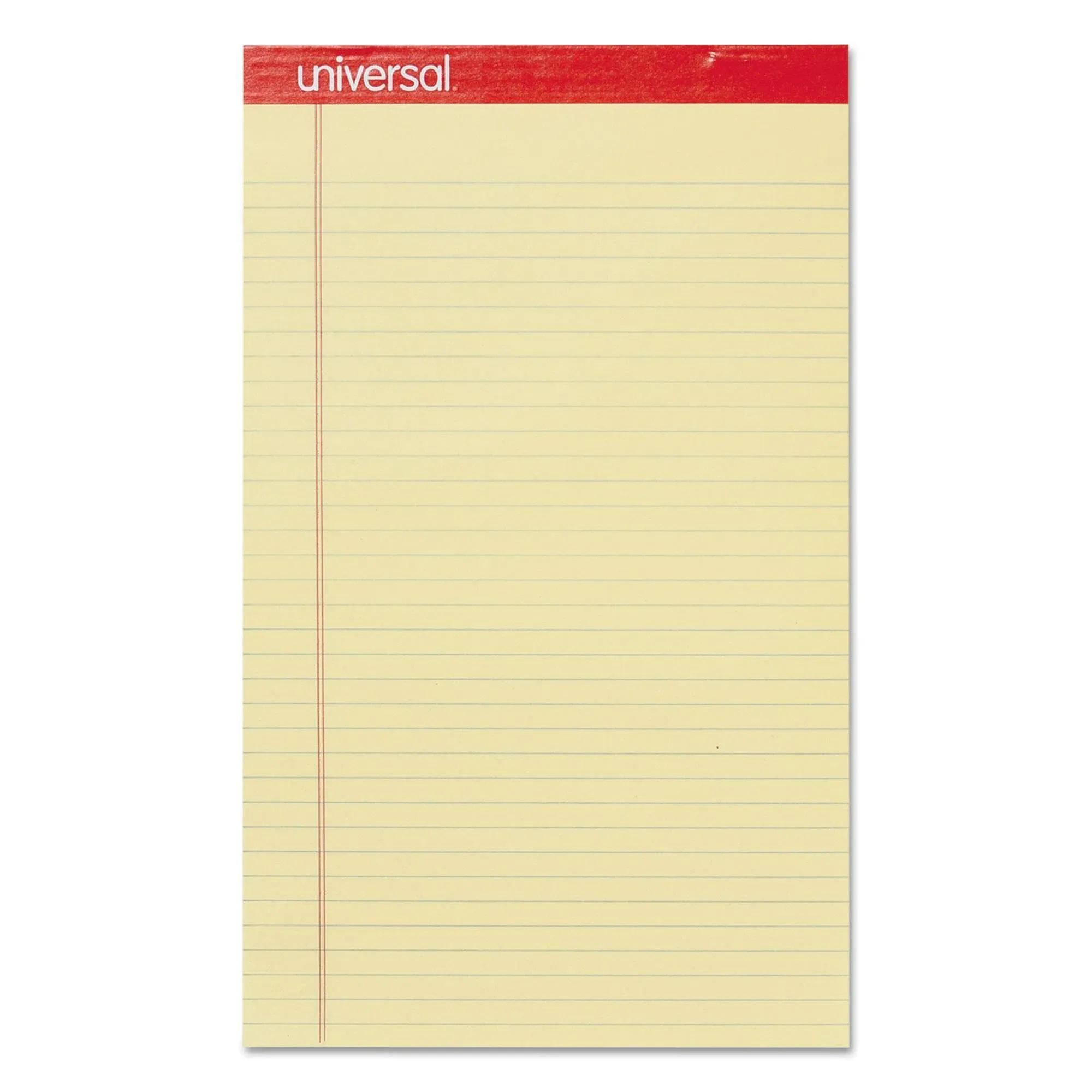 Universal Perforated Ruled Writing Pads Wide/Legal Rule