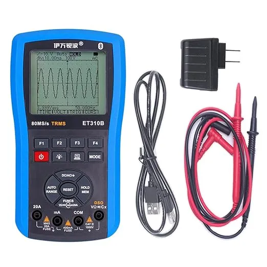 EONE ET310B Bluetooth Oscilloscope Multimeter, Connectable to Android Phone, ...